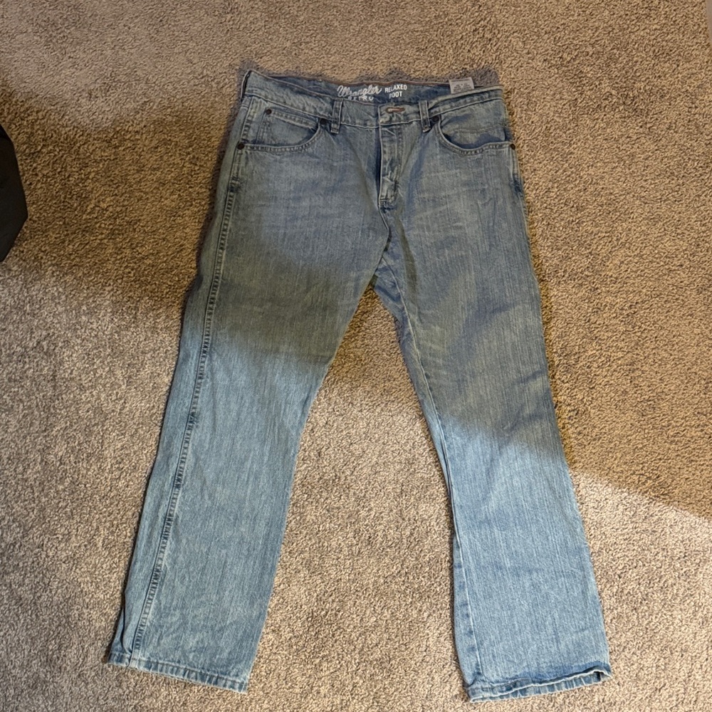 Wrangler Light Blue Straight Leg Jeans